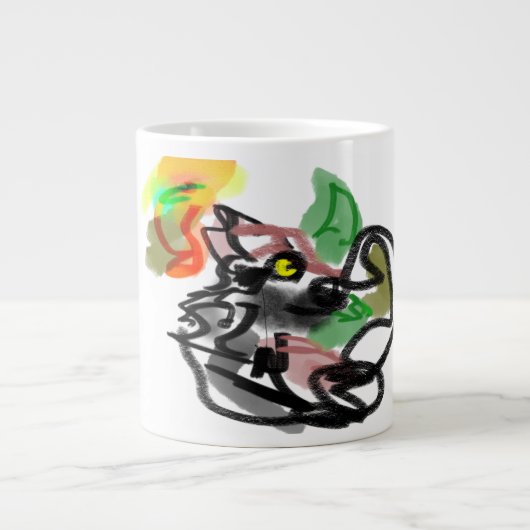 オルフ秋ランナー ジャンボコーヒーマグカップ (正面)