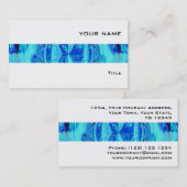 オルブブルーストライプビジネスカードホワイト 名刺 (正面/裏面)