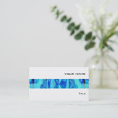 オルブブルーストライプビジネスカードホワイト 名刺 (スタンド正面)