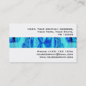 オルブブルーストライプビジネスカードホワイト 名刺 (裏面)