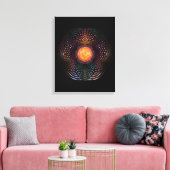 オルブムーンリングや輪 キャンバスプリント (インサイチュ (リビング))