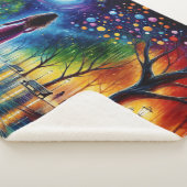 オルブランタン白熱［赤熱］光を放つアートの幻想的な夜空 シェルパブランケット (3/4)