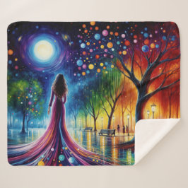 オルブランタン白熱［赤熱］光を放つアートの幻想的な夜空 シェルパブランケット