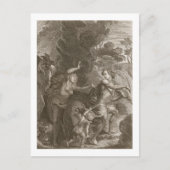 オルペウスがエウリュディケを地獄から導き出し、振り返る ポストカード (正面)