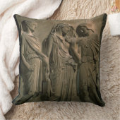 オルペウス、エウリュディケーおよびHermes (大理石) クッション (ブランケット)