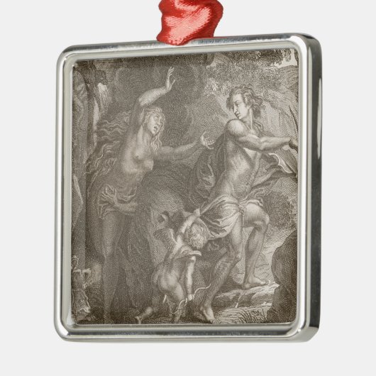 オルペウス、地獄からの導くエウリュディケーは、見ます メタルオーナメント (左)