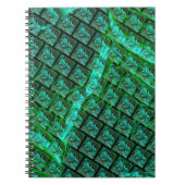 「オルホのアズイはenquadrados」、riscos esverdeados。 ノートブック (正面)