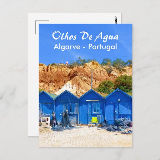 オルホスデアグアポルトガルのアルガルヴフィッシャーマンハッツ ポストカード (正面/裏面)