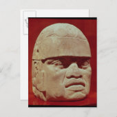 オルメック・コロサル・ヘッド ポストカード (正面/裏面)