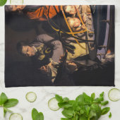 オルリーシステムについて講義する哲学太陽の者 キッチンタオル (折り畳み)