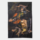 オルリーシステムについて講義する哲学太陽の者 キッチンタオル (縦)