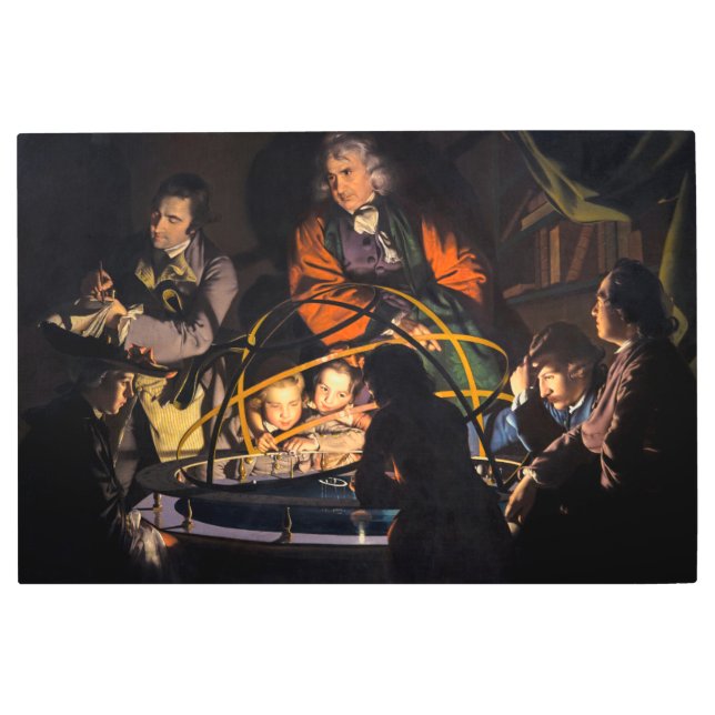 オルリーシステムについて講義する哲学太陽の者 メタルプリント (正面)