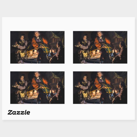 オルリーシステムについて講義する哲学太陽の者 長方形シール (シート)