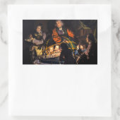 オルリーシステムについて講義する哲学太陽の者 長方形シール (バッグ)