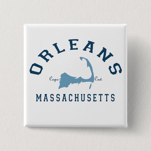 オルレアンのケープコッド 缶バッジ (正面)