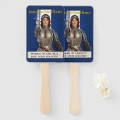 オルレアンの乙女、騎士ヒロイン　ジョアンナーク ハンドファン (正面&裏面)