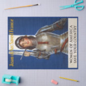 オルレアンの乙女、騎士ヒロイン　ジョアンナーク 薄葉紙 (クラフト)