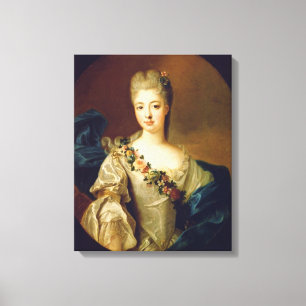 オルレアンの1720年代のシャーロットAglaeのポートレート キャンバスプリント