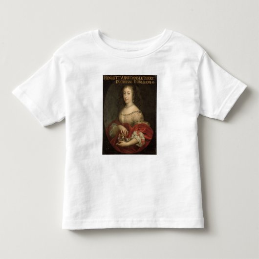 オルレアンのHenriettaアンの公爵夫人 トドラーTシャツ (正面)