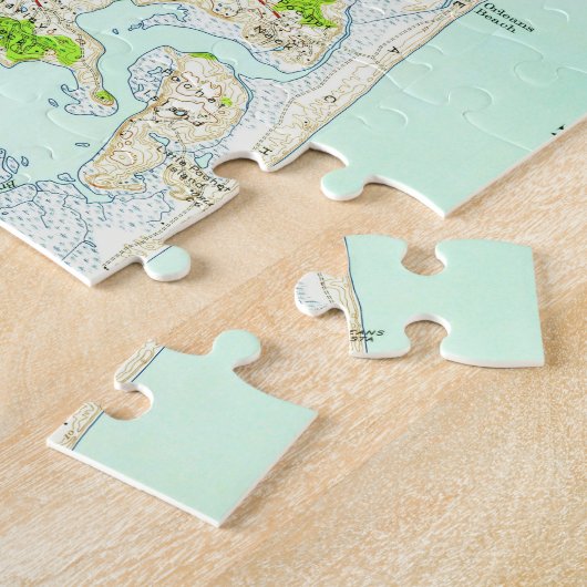 オルレアンマサチューセッツ(1946年)のヴィンテージの地図 ジグソーパズル (側面)