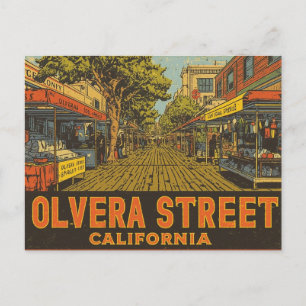 オルヴェラ・ストリート カリフォルニア ポストカード