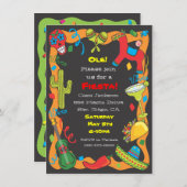 オル！メキシカンフィエスタパーティの招待状 招待状 (正面/裏面)