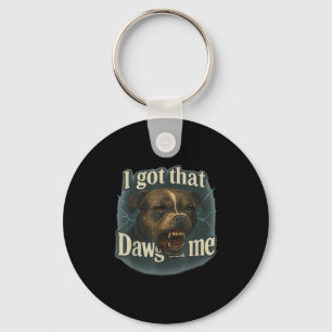 オレの中にあの犬がいる ミームTブルテリアTシャツ キーホルダー