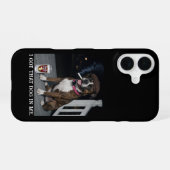 オレの中にあの犬がいる 面白いボクサー犬の個性が光るネタTシャツ iPhone 16ケース (裏面横)