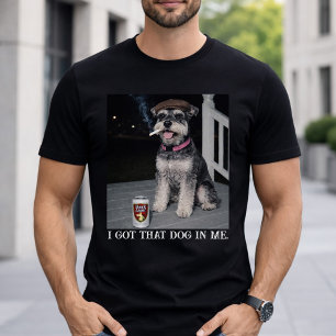 オレの中にあの犬がいる 面白い ミニチュアシュナウザー Tシャツ