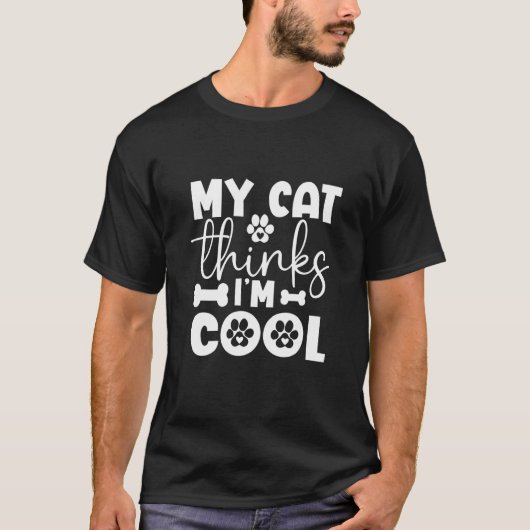 オレはカッコいいニャ 猫 3 Tシャツ (正面)