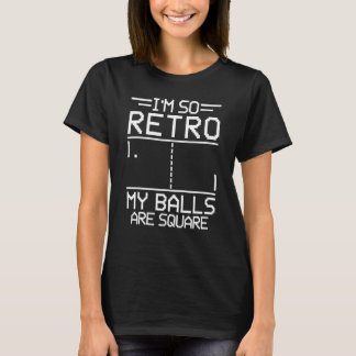 オレはレトロゲームが大好き!俺のボールは四角だぜ ゲーマー ゲーム Tシャツ