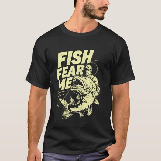 オレを恐れる魚たち 釣り Tシャツ (正面)