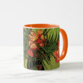 オレアンダーと本の花瓶(オランダの画家フィンセント・ファン・ゴッホ作) マグカップ (正面右)