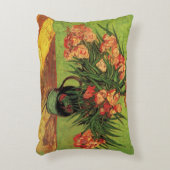 オレアンダーと本の花瓶 by ヴィンセント・ヴァン・ゴッホ アクセントクッション (正面(垂直))