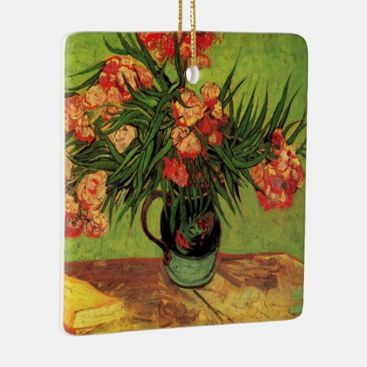 オレアンダーと本の花瓶 by ヴィンセント・ヴァン・ゴッホ セラミックオーナメント (右)