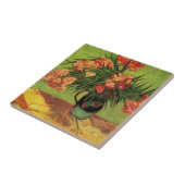 オレアンダースと書籍の花瓶ビンセント・ヴァン・ゴッホ タイル (側面)