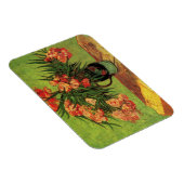 オレアンダースと書籍の花瓶ビンセント・ヴァン・ゴッホ マグネット (右側)