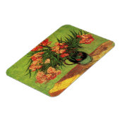 オレアンダースと書籍の花瓶ビンセント・ヴァン・ゴッホ マグネット (左側)