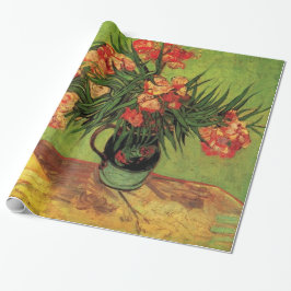 オレアンダースと本を使った静物置 ラッピングペーパー