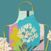 オレアンダーフローラカラーブロッモダンクフローリスト エプロン