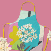 オレアンダーフローラカラーブロッモダンクフローリスト エプロン