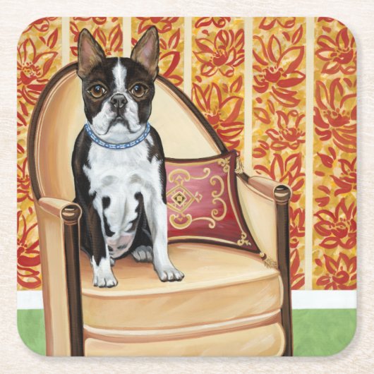 オレオクッキーボストン スクエアペーパーコースター (正面)