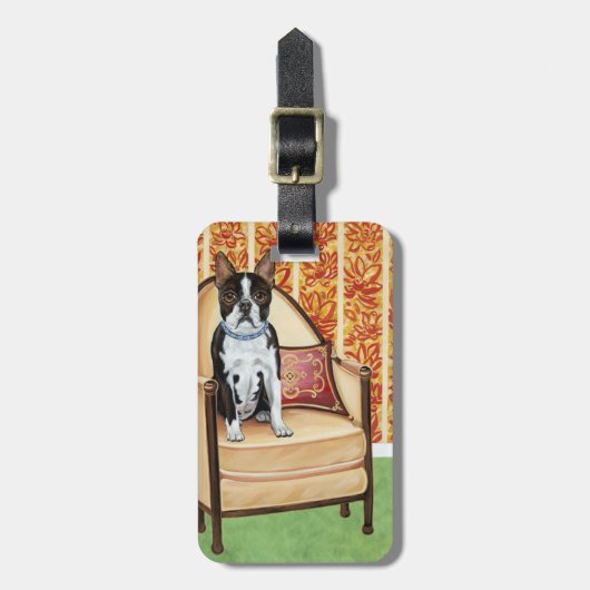 オレオクッキーボストン ラゲッジタグ (正面縦)