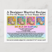 オレオ クッキー マティーニ レシピ カード ポストカード (正面)