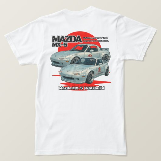オレクソ: NA6レトロ統治 Tシャツ (デザイン裏面)
