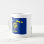 オレゴニア国旗+地図マグカップ コーヒーマグカップ (正面左)