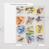 オレゴンで見たかもしれない12羽の鳥 シーズンカード (正面/裏面)