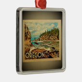 オレゴンのオーナメントのヴィンテージ旅行 メタルオーナメント (右)