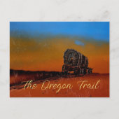 オレゴンのトレイルカバー付きワゴンポストカード ポストカード (正面)
