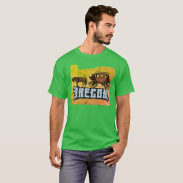 オレゴンのトレイルWagon Tシャツ